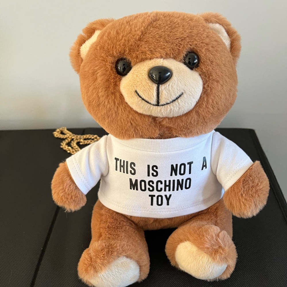 Moschino Couture Teddy Bear clutch crossbody